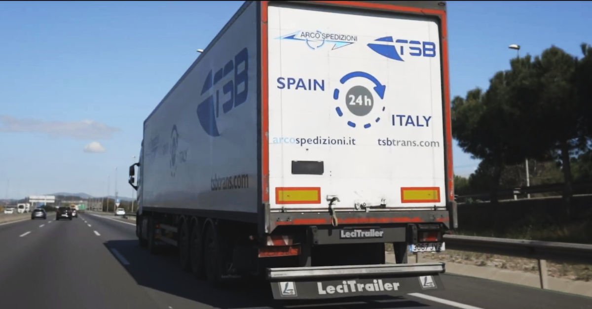 TSB transporte y logística ruta a Italia con partner Arco
